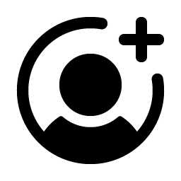 User Circle Plus Fill Smiley – Icons