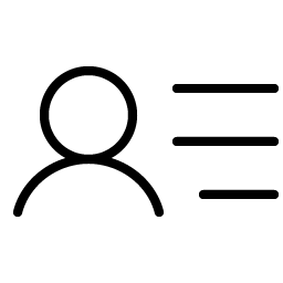 User List Thin Smiley – Icons