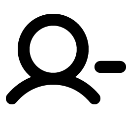User Minus Bold Smiley – Icons