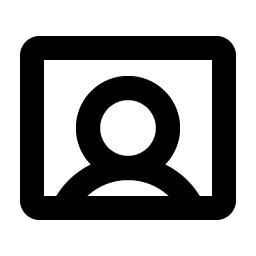User Rectangle Bold Smiley – Icons