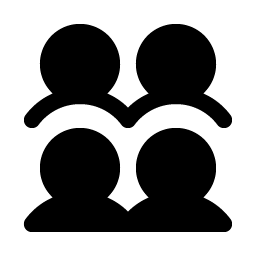 Users Four Fill Smiley – Icons