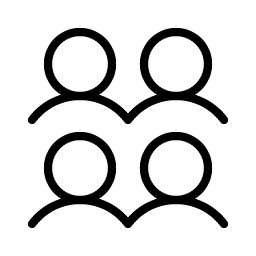 Users Four Thin Smiley – Icons