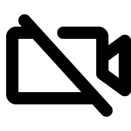 Video Camera Slash Bold Smiley – Icons