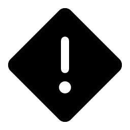 Warning Diamond Fill Smiley – Icons