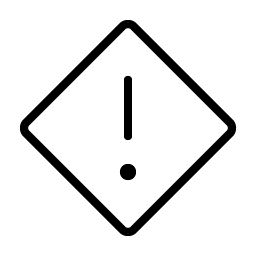 Warning Diamond Thin Smiley – Icons