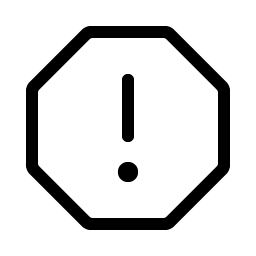 Warning Octagon Light Smiley – Icons