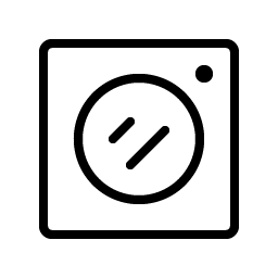 Washing Machine Thin Smiley – Icons