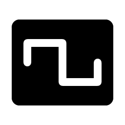 Wave Square Fill Smiley – Icons