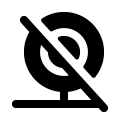 Webcam Slash Fill Smiley – Icons