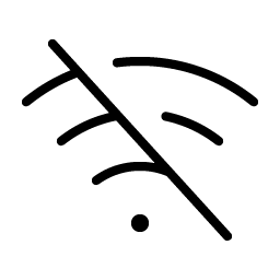 Wifi Slash Thin Smiley – Icons