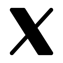 X Logo Fill Smiley – Icons