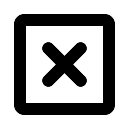 X Square Bold Smiley – Icons