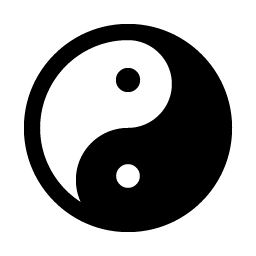 Yin Yang Fill Smiley – Icons