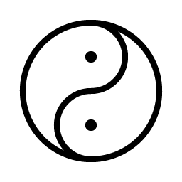 Yin Yang Thin Smiley – Icons