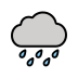 1F327 Smiley – OpenMoji