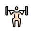 1F3CB 1F3FB 200D 2642 FE0F Smiley – OpenMoji
