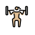 1F3CB 1F3FC 200D 2640 FE0F Smiley – OpenMoji