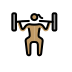 1F3CB 1F3FD 200D 2640 FE0F Smiley – OpenMoji