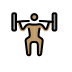 1F3CB 1F3FD 200D 2642 FE0F Smiley – OpenMoji