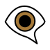 1F441 FE0F 200D 1F5E8 FE0F Smiley – OpenMoji