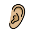 1F442 1F3FC Smiley – OpenMoji
