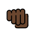 1F44A 1F3FF Smiley – OpenMoji