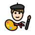 1F468 1F3FB 200D 1F3A8 Smiley – OpenMoji