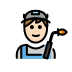 1F468 1F3FB 200D 1F3ED Smiley – OpenMoji