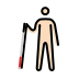 1F468 1F3FB 200D 1F9AF Smiley – OpenMoji