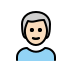 1F468 1F3FB 200D 1F9B3 Smiley – OpenMoji