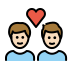 1F468 1F3FB 200D 2764 FE0F 200D 1F468 1F3FB Smiley – OpenMoji