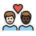 1F468 1F3FB 200D 2764 FE0F 200D 1F468 1F3FF Smiley – OpenMoji