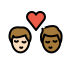 1F468 1F3FB 200D 2764 FE0F 200D 1F48B 200D 1F468 1F3FE Smiley – OpenMoji