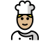 1F468 1F3FC 200D 1F373 Smiley – OpenMoji