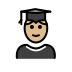 1F468 1F3FC 200D 1F393 Smiley – OpenMoji