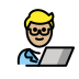 1F468 1F3FC 200D 1F4BB Smiley – OpenMoji