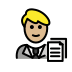 1F468 1F3FC 200D 1F4BC Smiley – OpenMoji