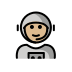 1F468 1F3FC 200D 1F680 Smiley – OpenMoji