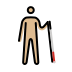 1F468 1F3FC 200D 1F9AF 200D 27A1 FE0F Smiley – OpenMoji