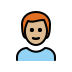 1F468 1F3FC 200D 1F9B0 Smiley – OpenMoji