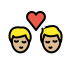 1F468 1F3FC 200D 2764 FE0F 200D 1F48B 200D 1F468 1F3FC Smiley – OpenMoji