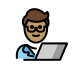 1F468 1F3FD 200D 1F4BB Smiley – OpenMoji