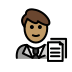 1F468 1F3FD 200D 1F4BC Smiley – OpenMoji