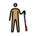 1F468 1F3FD 200D 1F9AF 200D 27A1 FE0F Smiley – OpenMoji