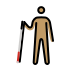 1F468 1F3FD 200D 1F9AF Smiley – OpenMoji