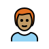 1F468 1F3FD 200D 1F9B0 Smiley – OpenMoji