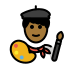 1F468 1F3FE 200D 1F3A8 Smiley – OpenMoji