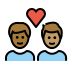 1F468 1F3FE 200D 2764 FE0F 200D 1F468 1F3FD Smiley – OpenMoji