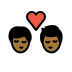 1F468 1F3FE 200D 2764 FE0F 200D 1F48B 200D 1F468 1F3FE Smiley – OpenMoji