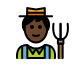 1F468 1F3FF 200D 1F33E Smiley – OpenMoji